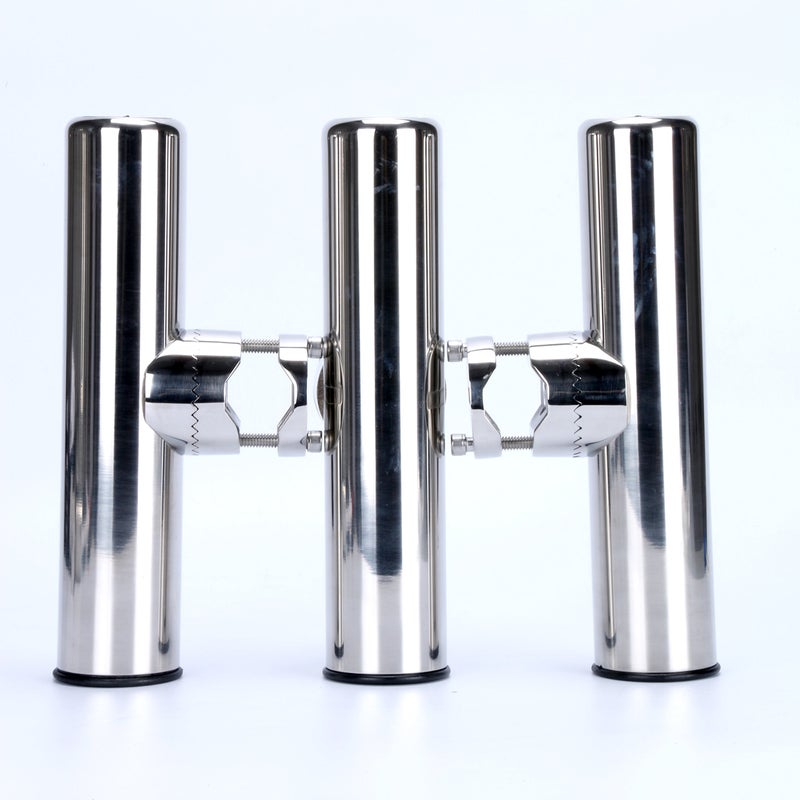 Amarine Made Boat 4pcs Fishing Rod Holder, Stainless Rail Mount Clamp on Rod Holder, Adjustable Fishing Pole Holder for Rails 7/8" to 1" - Image 4